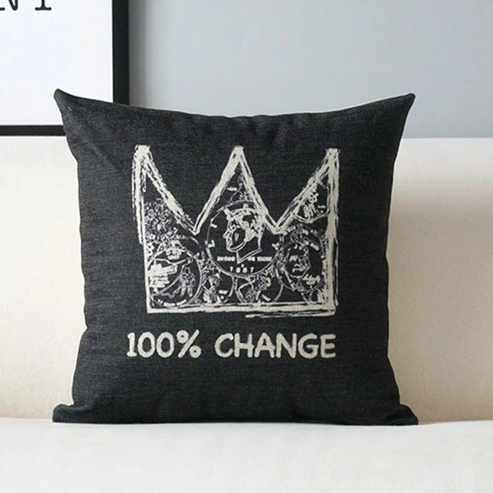 45 см Баския Подушка с граффити крышка декоративное хлопковое белье Наволочка