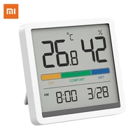 xiaomi miiiw mute temperature and humidity clock home indoor high precision cf temperature monitor 3 34inch huge lcd screen