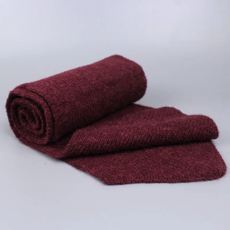 Parent-child Wool Knitted Scarf Hat Set With Real Fox Fur Pompons Women Girls Winter Warm Thick Crochet Hat Scarf 2 Pieces Sets - Color: AA