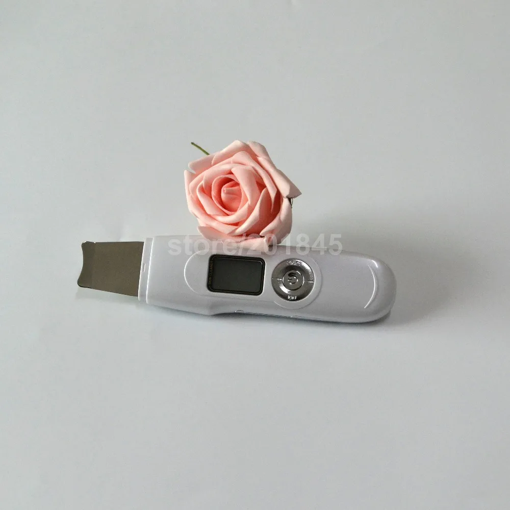 Goedkoop 1 Stks/pak Ultrasone Gezicht Huid Scrubber Mee-eter Acne Verwijdering Facial Vibration Massager Peeling Schop Peeling Schoon Machine