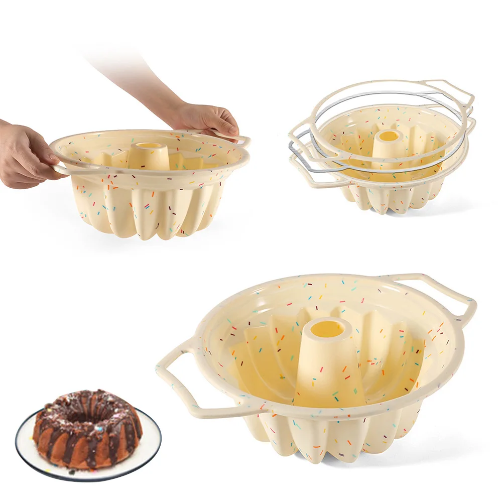 

New 3D Big Swirl Shape Silicone Butter Cake Mould Kitchen Baking Form Tools For Cake Bakery Baking Dish Kitchen Bakeware Mold