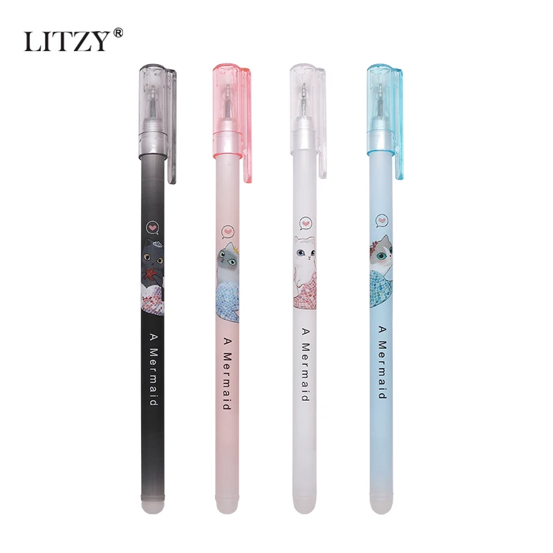 Стираемая гелевая ручка моющаяся 4 шт. 0 38 мм стираемая набор для заправки каваи