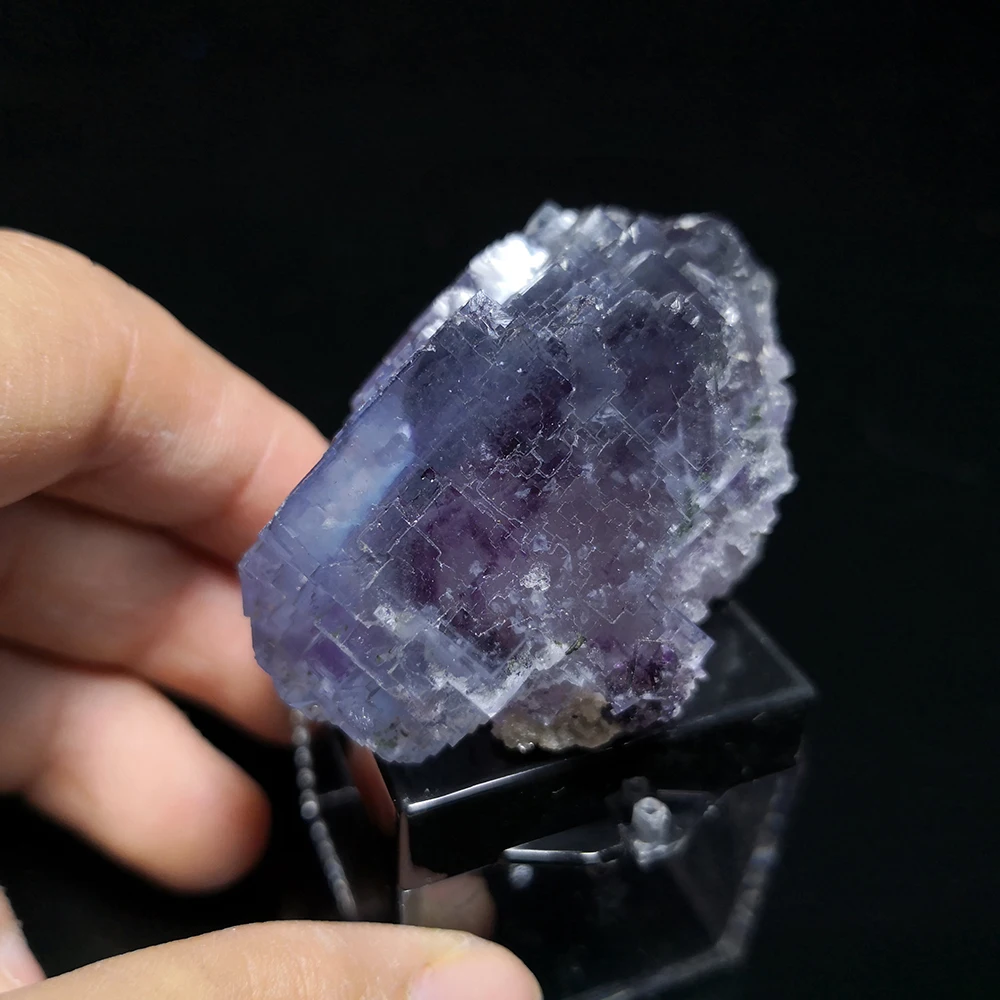 

73g Natural Stone Purple and Blue Fluorite Mineral Crystal Specimen from Yaogangxian Hunan Province,China A3-2