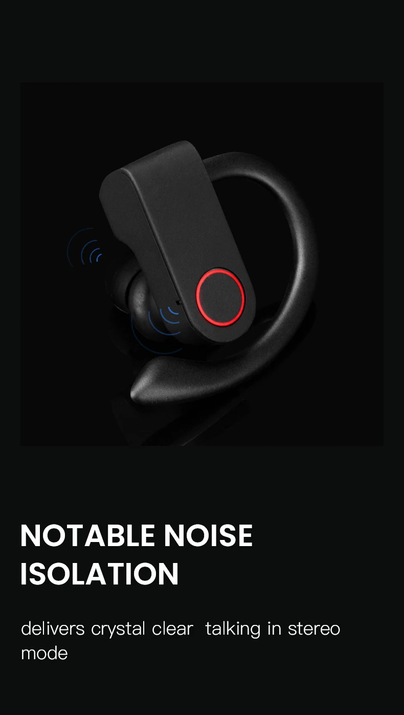 Caletop, настоящие беспроводные наушники, TWS, Bluetooth, наушники 5,0, с зарядным устройством, спортивные, с крючком, Bluetooth наушники для iphone, xiaomi