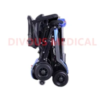 free shipping a luxury shock free one key folding electric four wheeler for the elderly