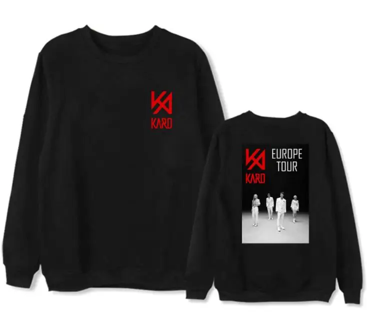 Толстовки Kard k.a.r.d europe tour флисовые/тонкие толстовки унисекс с круглым вырезом и