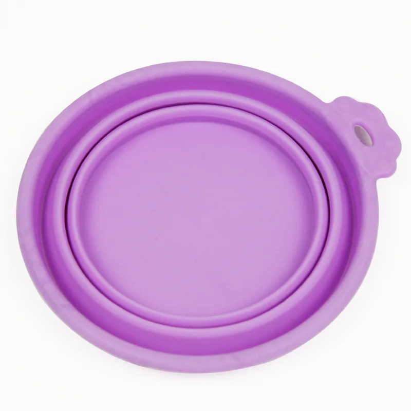 Силиконовая складная детская миска для домашних животных удобная