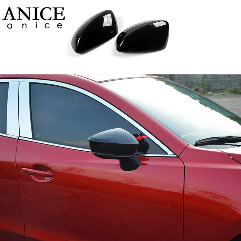 2 шт. хромированный карбоновый цветной ABS зеркальный чехол заднего вида Накладка