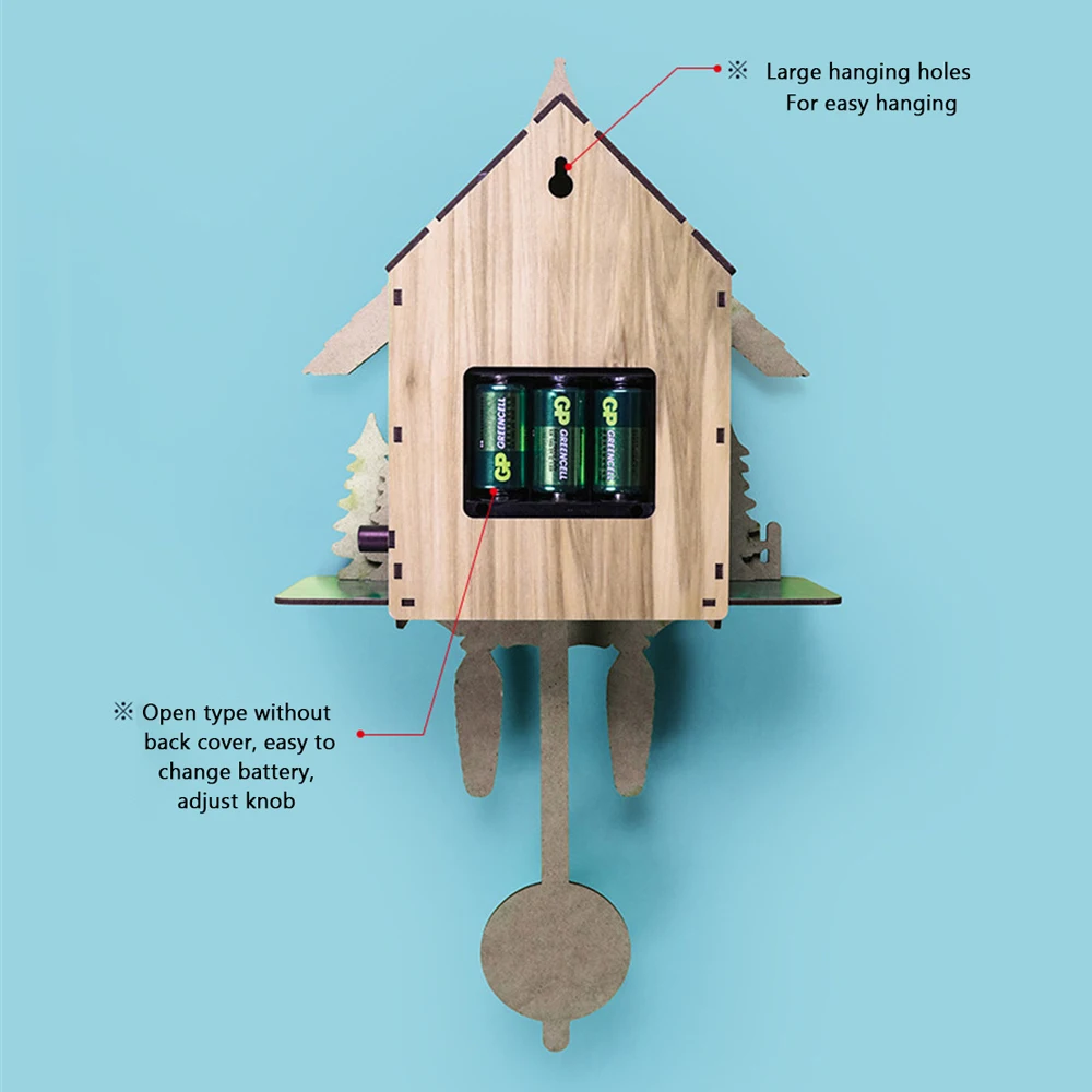 Cuckoo Clock German Black Forest Wooden Vintage Nordic Style Wall Alarm for Living Room Home Decoration Accessory | Дом и сад