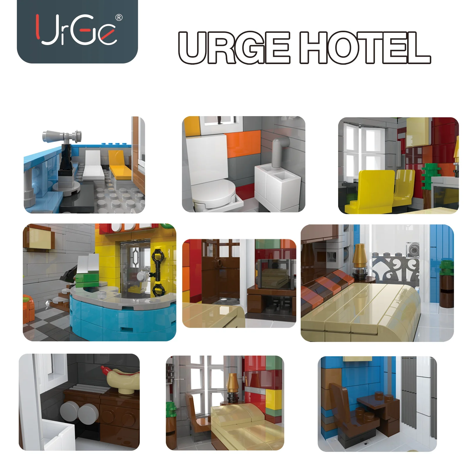4143 шт. Детский конструктор MOC уличный вид|Блочные конструкторы| |