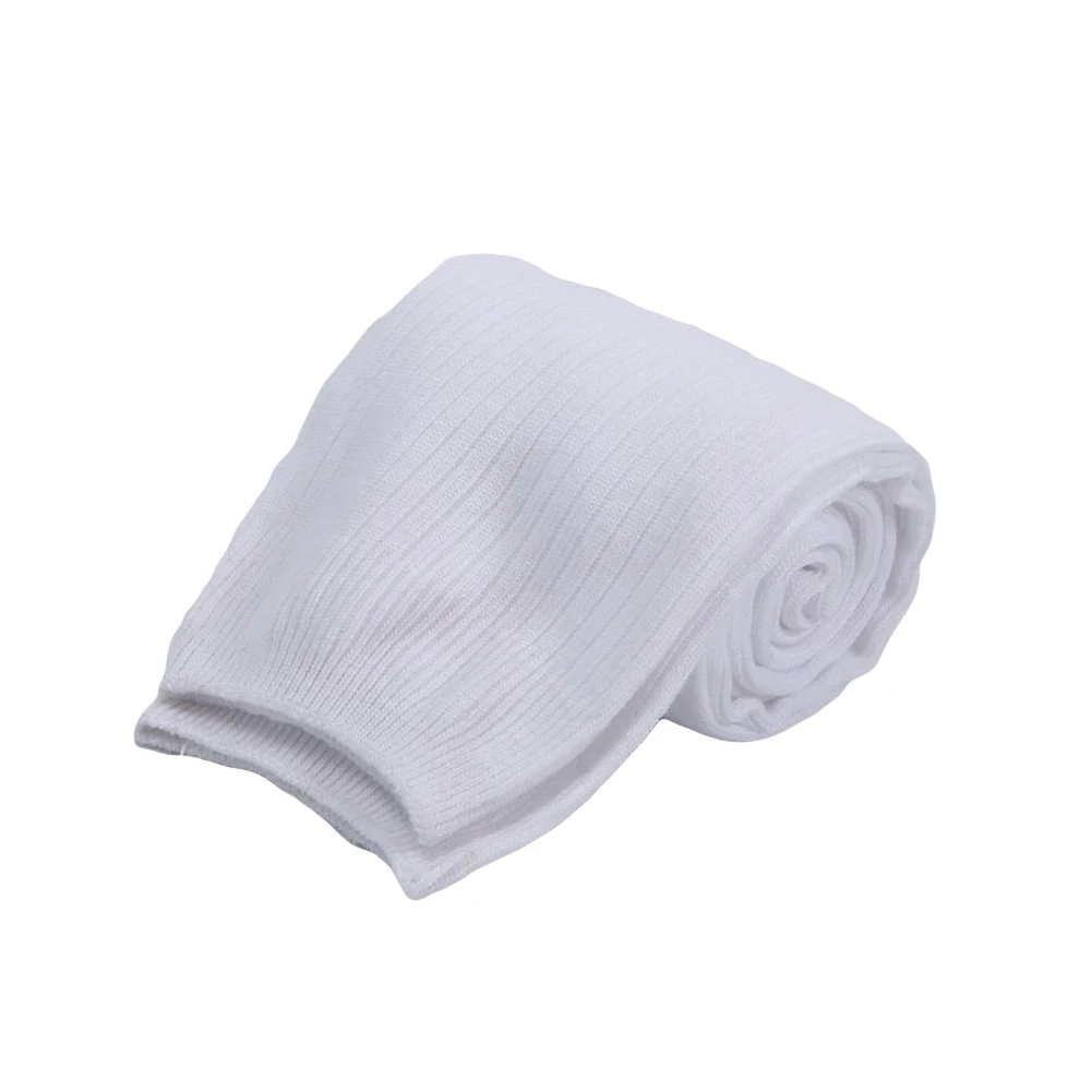 Женские чулки однотонные высокие трикотажные гольфы женские Стрейчевые средней