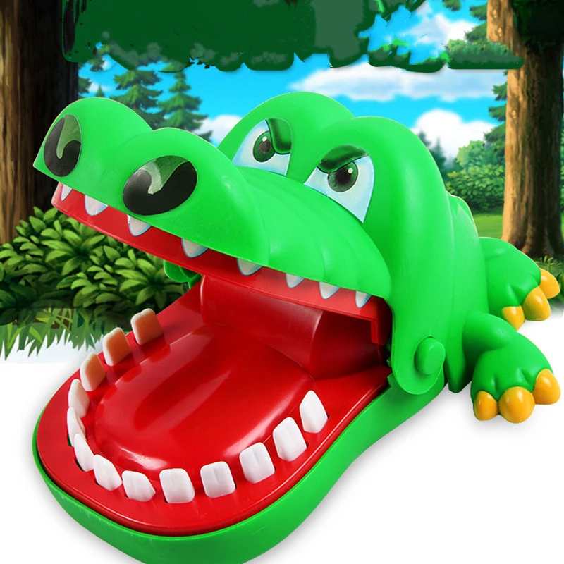 

Hot Sell Creative Practical Jokes Mouth Tooth Alligator Hand Children's Toys Family Games Classic Biting Hand Crocodile Game