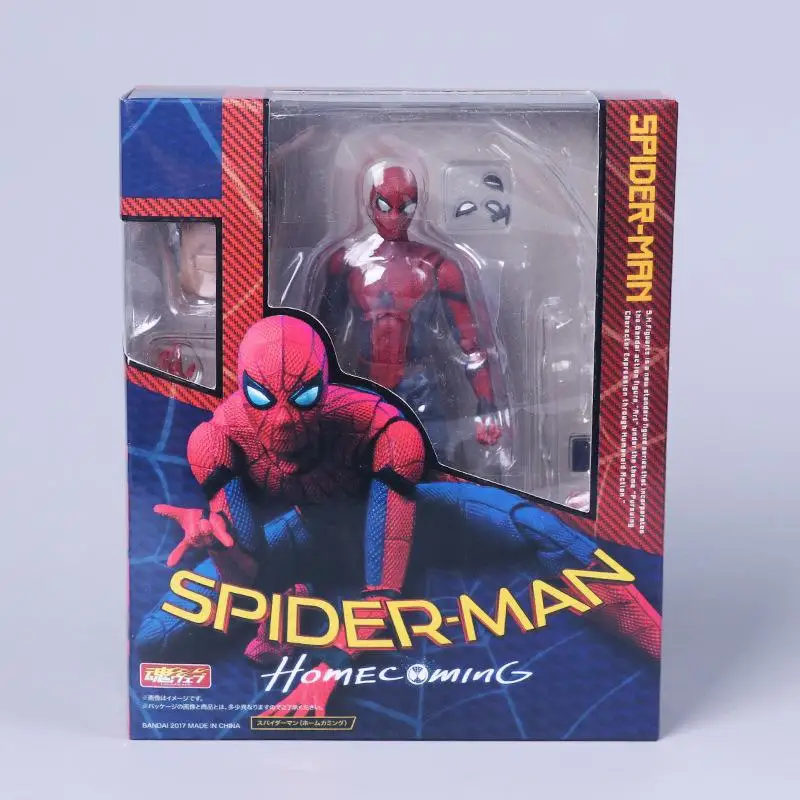 

Marvel Action Figures Spider Man Shf Multi Joint Movable Gk Hand Model Doll Home And Car Decoration Children's Toys Gifts