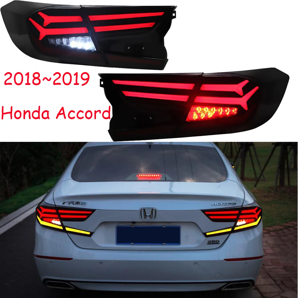 

Автостайлинг Inspire Accord задний фонарь 2018 задний фонарь Accord 10-й светодиодный задний фсветильник рь задний фонарь светодиодный ДХО + стоп + Парк +...