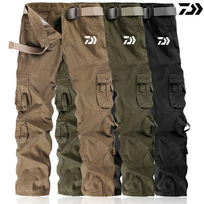 

Daiwa Pant Loose Spring Breathable Fishing Pants Men Casual Thin Solid Quick Dry Multi-Pocket Hiking Trousers Fishing Clothes