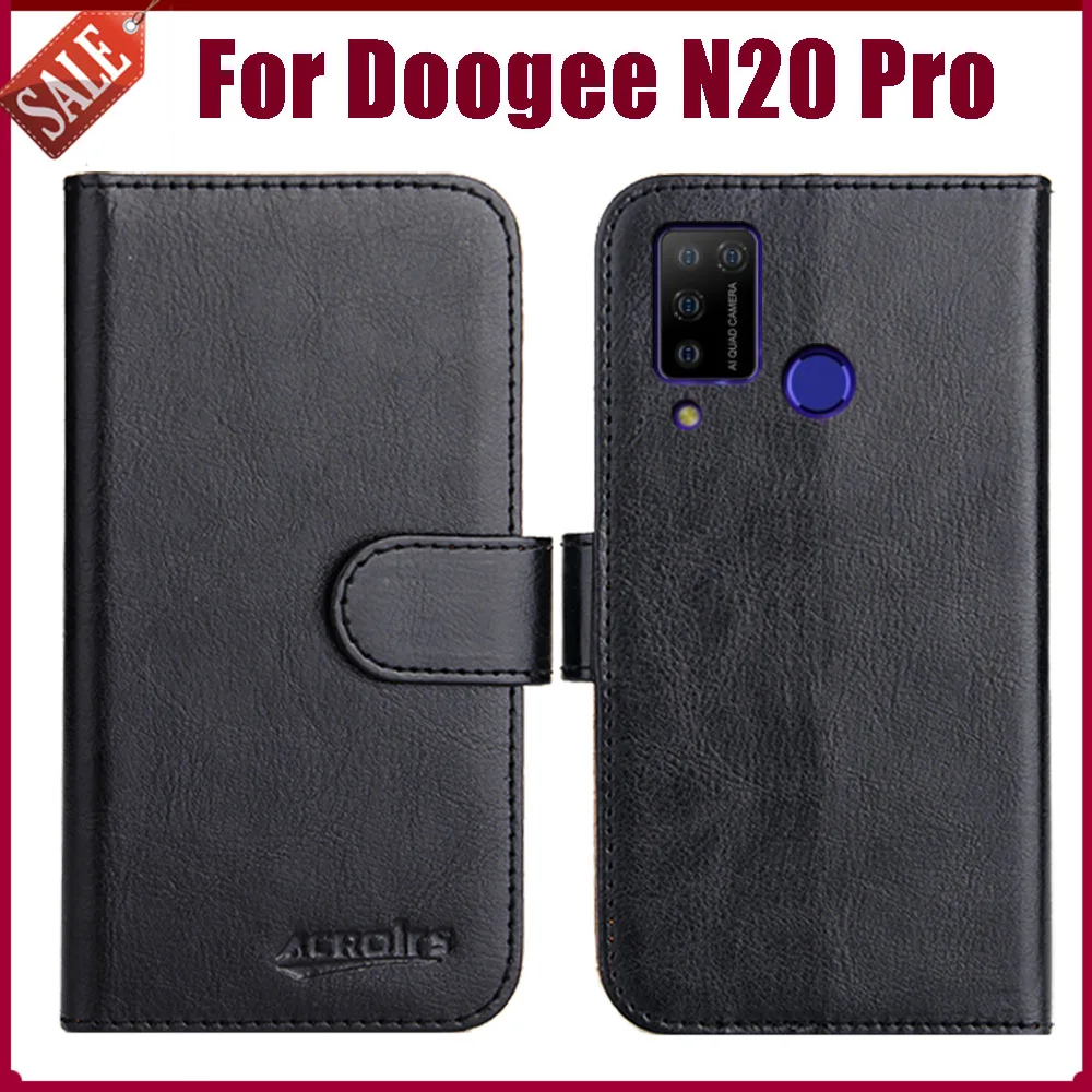 

Hot! Doogee N20 Pro Case 6.3" Fashion 6 Colors Flip Soft Leather Wallet Protective Cover For Doogee N20 Pro Case Card Solts
