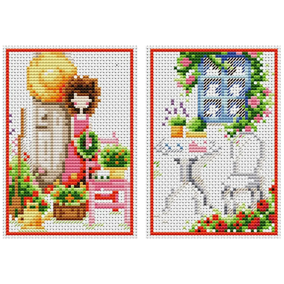 

CS078 Bank Card Protection Sleeve Bus Card Cover Craft Cross Stitch Package Needlework Embroidery Counted Cross-Stitching Kit