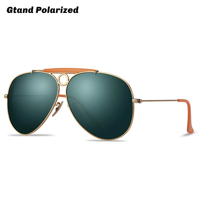 

Gtand Vintage Classic 3138 Shooter Pilot Style Polarized Sunglasses For Men/Women Driving Brand Design Metal Circle Sun Glasses