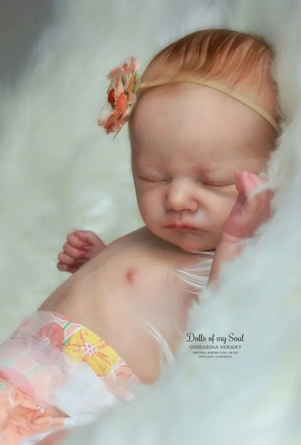 

New Bebe Reborn Kit Charlotte 18 Inches Vinyl Sleeping Baby Blank Unpainted Unfinished Molds Blank Reborn Doll Kit