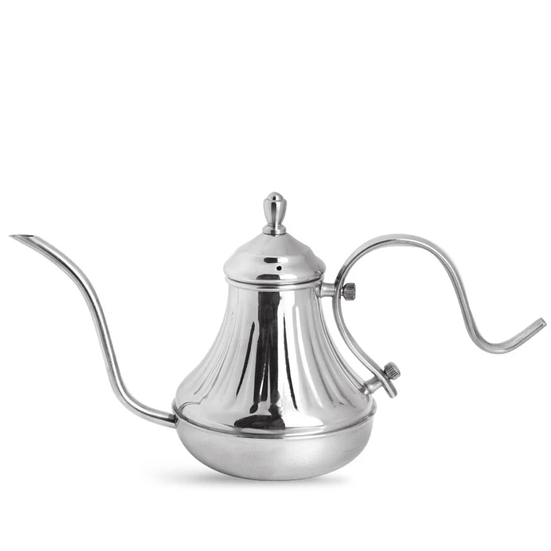 420 мл чайник для кофе из нержавеющей стали залейте гусиную шею ручной капельный с
