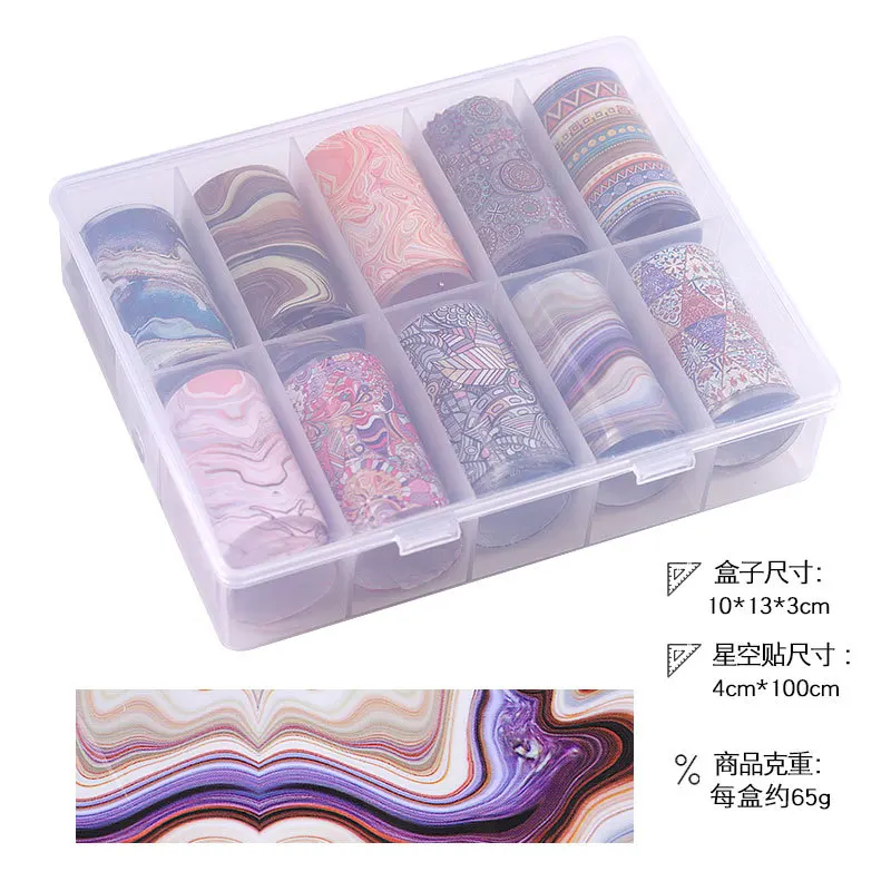 Новинка Набор наклеек для ногтевого дизайна со звездами шелковая фольга