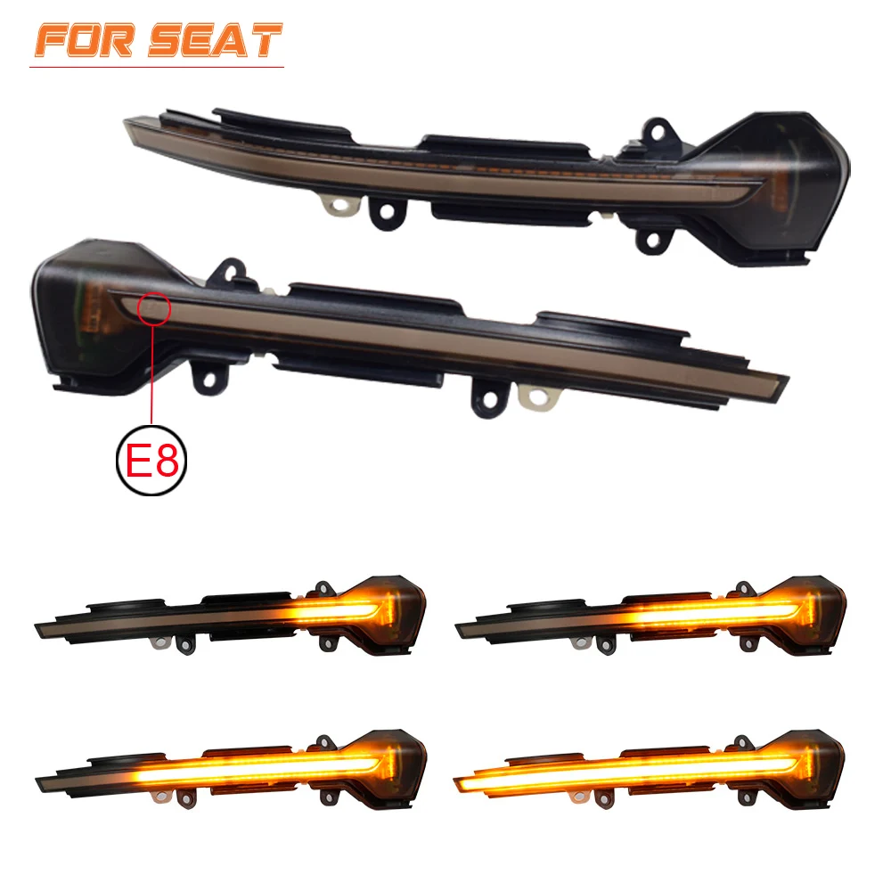 

2pcs Side Wing Scroll Blinker Startup Breath Light For SEAT Leon III Mk3 5F ST FR Cupra 13-18 Ibiza Mk5 V KJ1 Arona KJ7 17-18