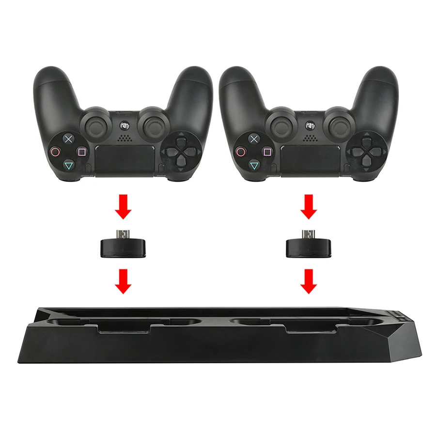 Подставка для игровой консоли PS4 Slim вертикальный охлаждающий вентилятор