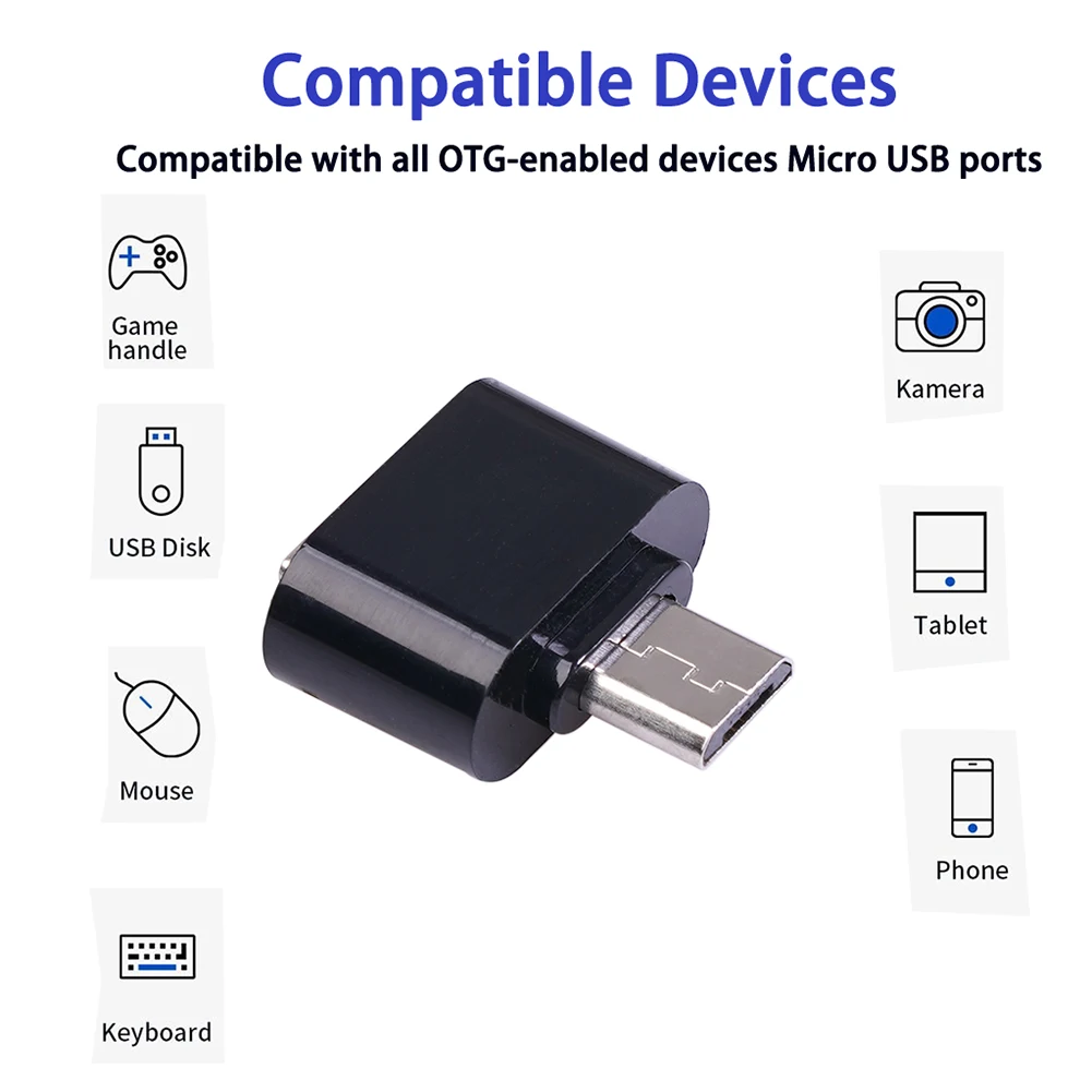 Адаптер для кабеля Micro USB 2 0 к OTG конвертер мыши клавиатуры планшета Samsung S6