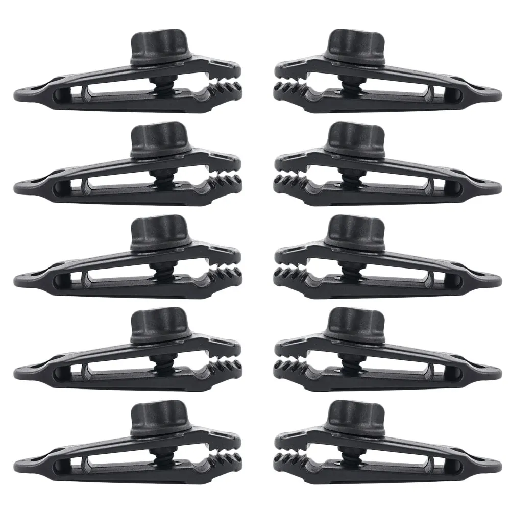 

10pcs Tent Clip Tarp Clips Clamp Awning Set Car Boat Cover Tent Tie Down Urgent Snap for Outdoors Camping Farming Garden