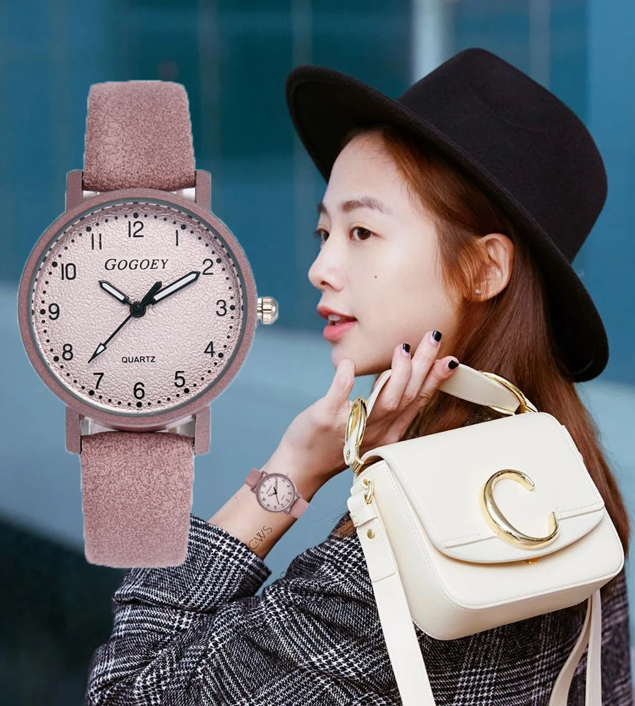 

Gogoey Women Watches 2021 Top Brand New Fashion Brand Ladies Watch Dress Wristwatch Leather Quartz Clock reloj relogio feminino