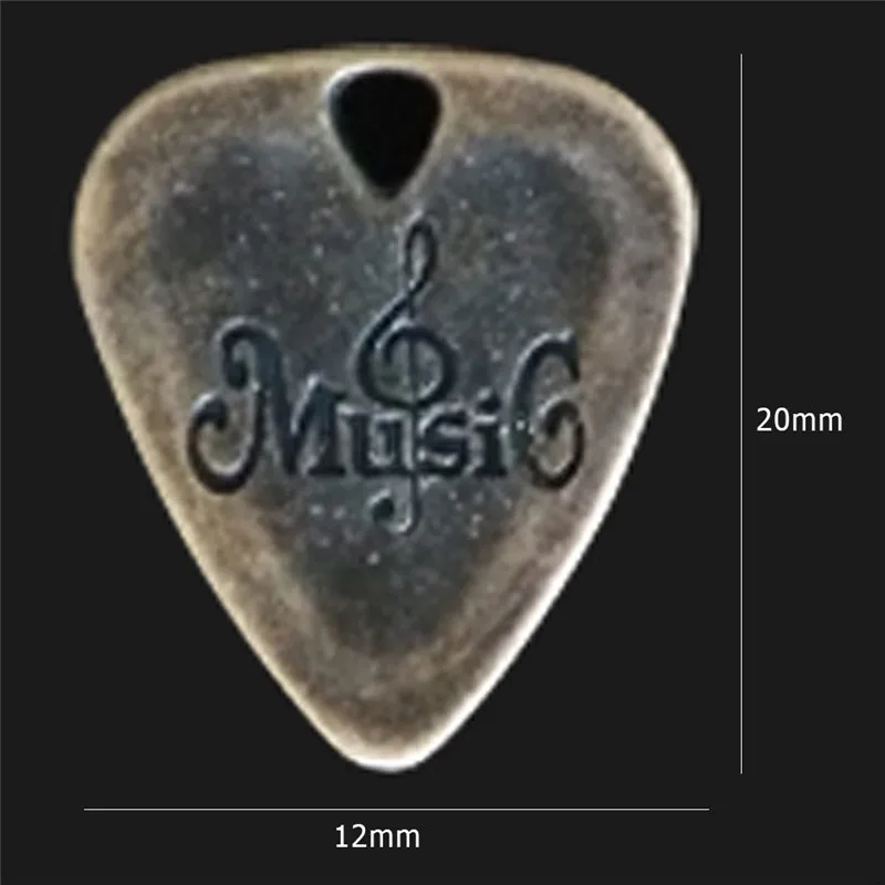 

1 PC Retro Metal Guitar Pick Zinc Alloy Pick Plectrum for Electric Guitar Musical Instrument Parts Guitar Accessories
