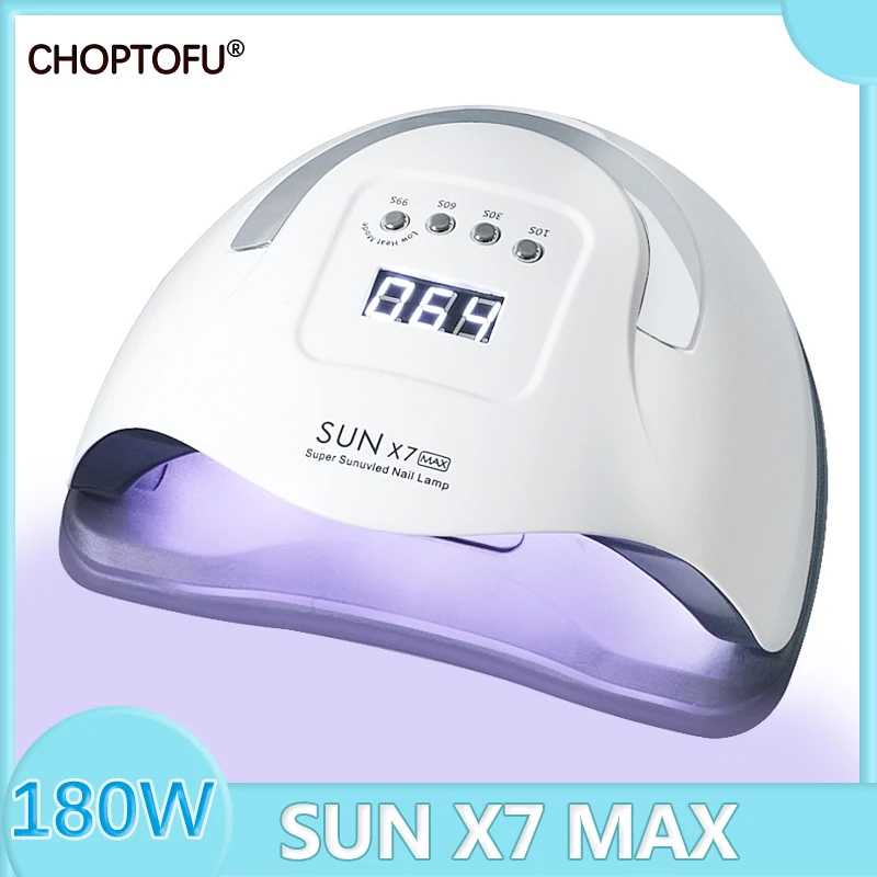 УФ лампа SUN X7 MAX светодиодная для сушки ногтей 180 Вт 57 светодиодов|Сушилки ногтей| |