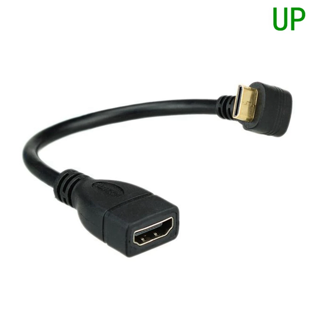 Фото OBEN/Unten/Links/Rechts Mini HD-kompatibel zu HD-kabel Stecker auf Buchse Converter Adapter m-F Verlängerung Adapter Stecker №1