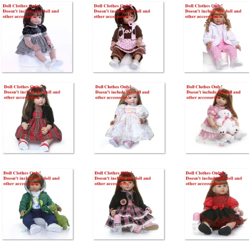 

Кукольное платье подходит для новорожденного ребенка 24 дюйма, малыша, мальчика, девочки, кукла, одежда, наряд, игрушки, NPK кукла, аксессуары, подарок