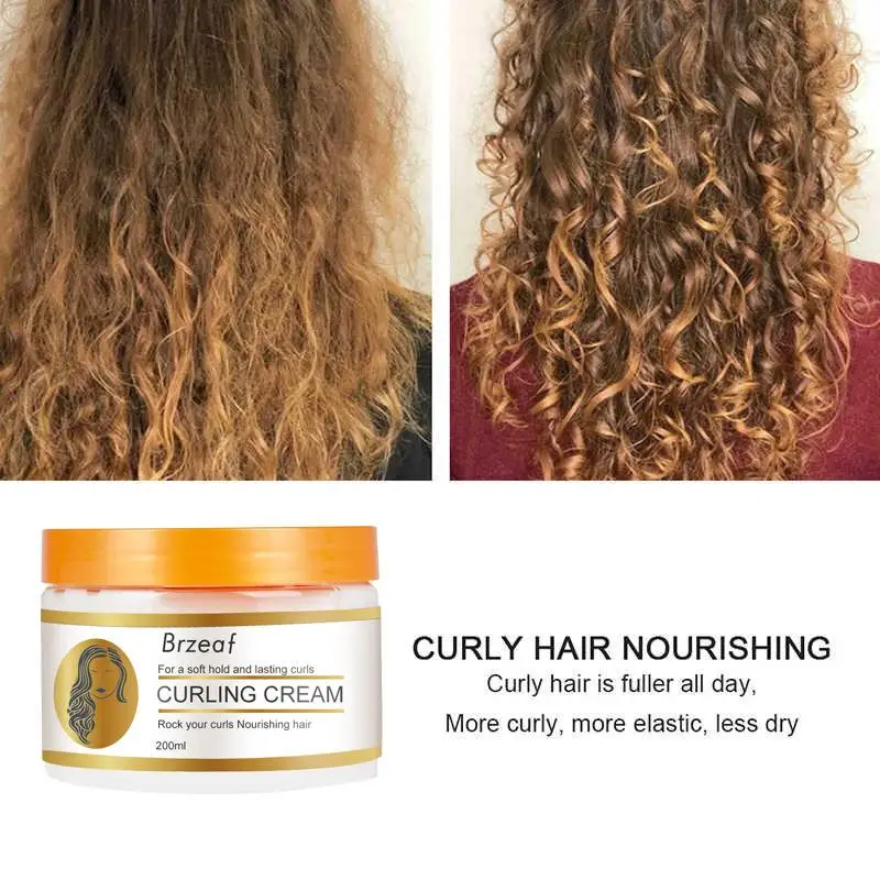 

200mL Curl Boost Cream Sculpting Curly Hair Mousse Curls Bounce Curl Care Products Creme