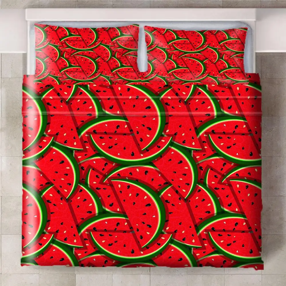 3 шт./компл. Комплект постельного белья картофель фри арбуз | Дом и сад
