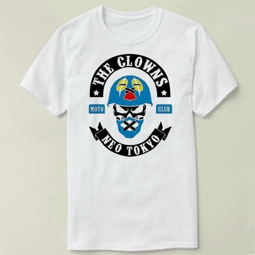 

Хлопковая футболка с коротким рукавом для мужчин и женщин The Clowns Neo Токио Akira