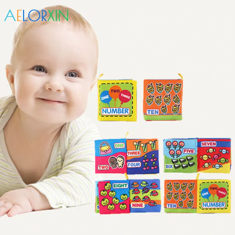 0-36 months Baby Early Learning Toy Cloth Book Parent-child Interactive Sound Paper Puzzle Toddler Toys | Игрушки и хобби