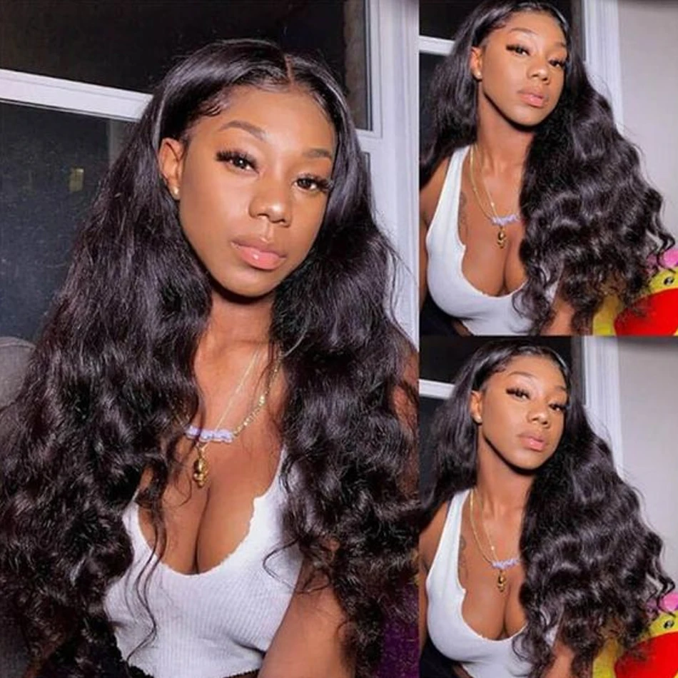 

Body Wave Lace Closure Wig 30Inch Human Hair for Black Women Pre Plucked With Baby Hair Brazilian Remy 5X5 Long Loose Body Wigs