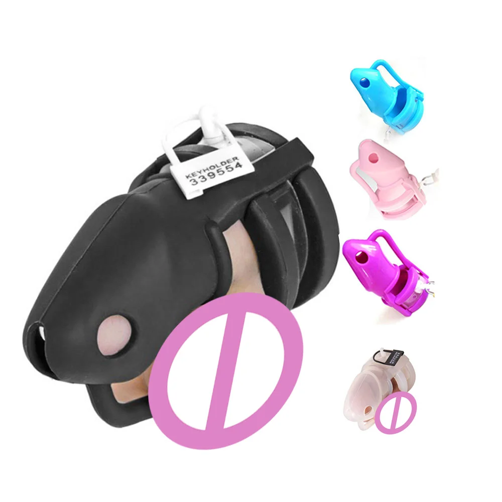 Силиконовые Мужские Целомудрие устройства клетка с Петушиными кольцами