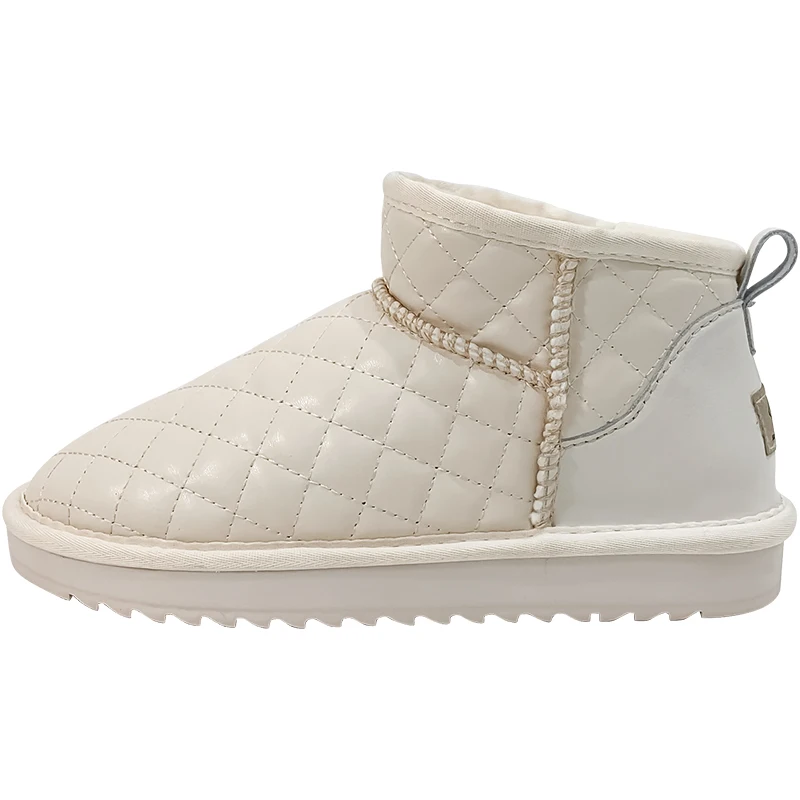 

Snow Boot Women Winter Small Fragrant Wind Short Boots New Thickened Velvet Cotton Shoes Bright Leather Waterproof Non-slip Boot
