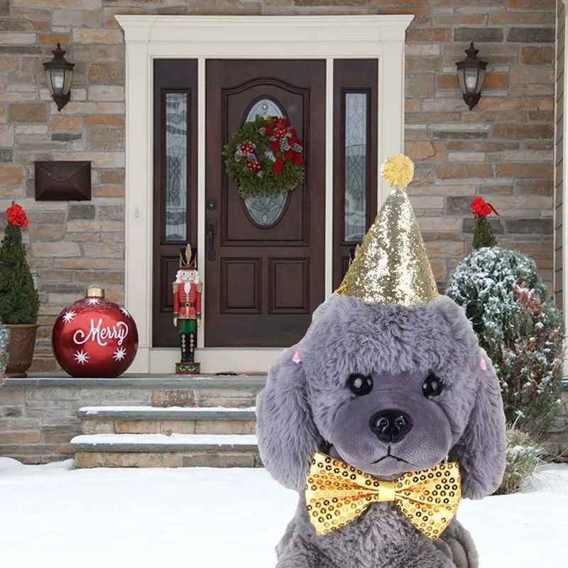 2 Delige Set Kat En Hond Verjaardag Kostuum Hoofddeksels Hoed Pet Hoed Christmas Party Pet Accessoires Hond Strikje hoed Vakantie Set 2 Delige Set Kat En Hond Verjaardag Kostuum Hoofddeksels Hoed Pet Hoed Christmas Party Pet Accessoires Hond Strikje hoed Vakantie Set