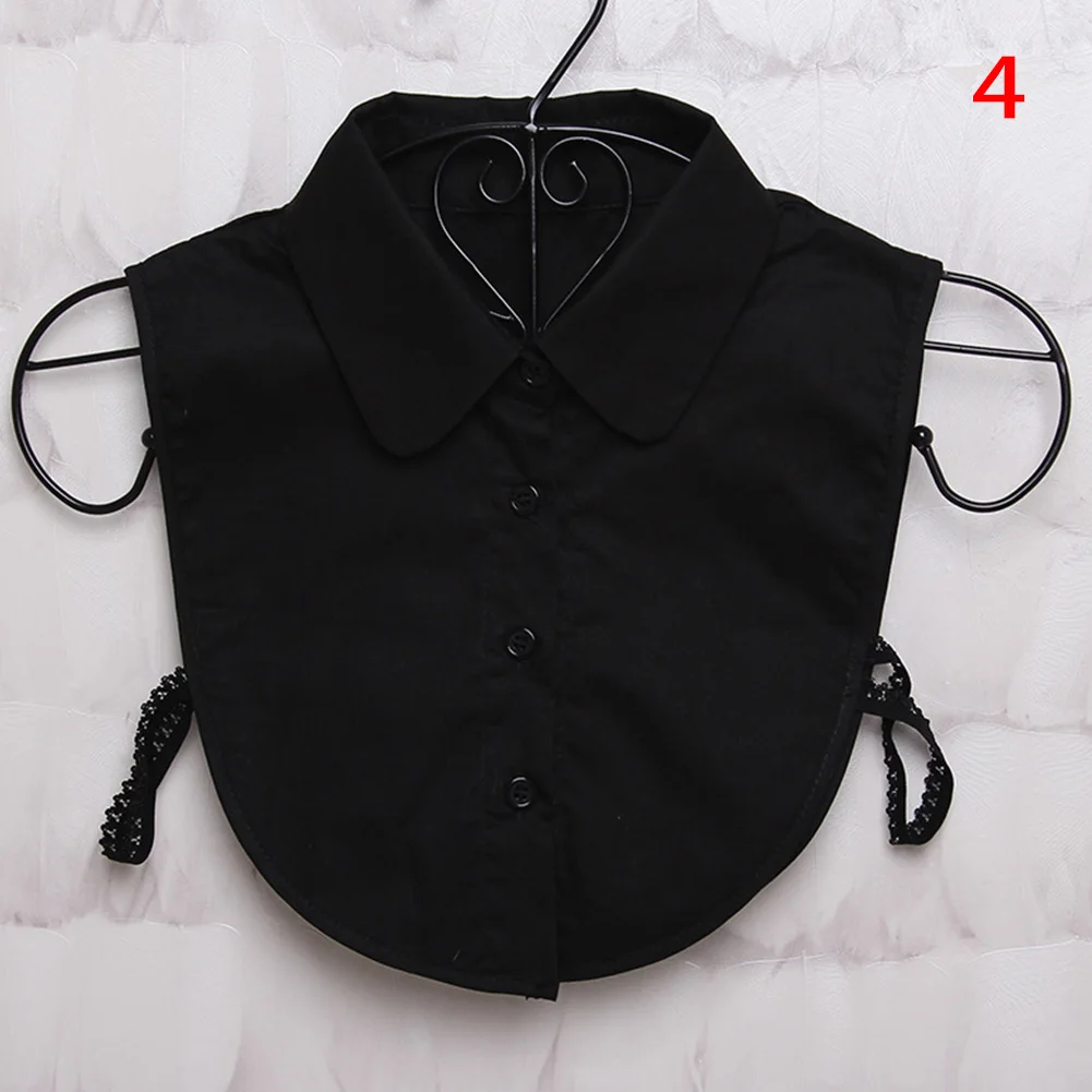 

Shirt Fake Collar Tie Detachable False Collar Lapel Blouse Tops DIY Accessories
