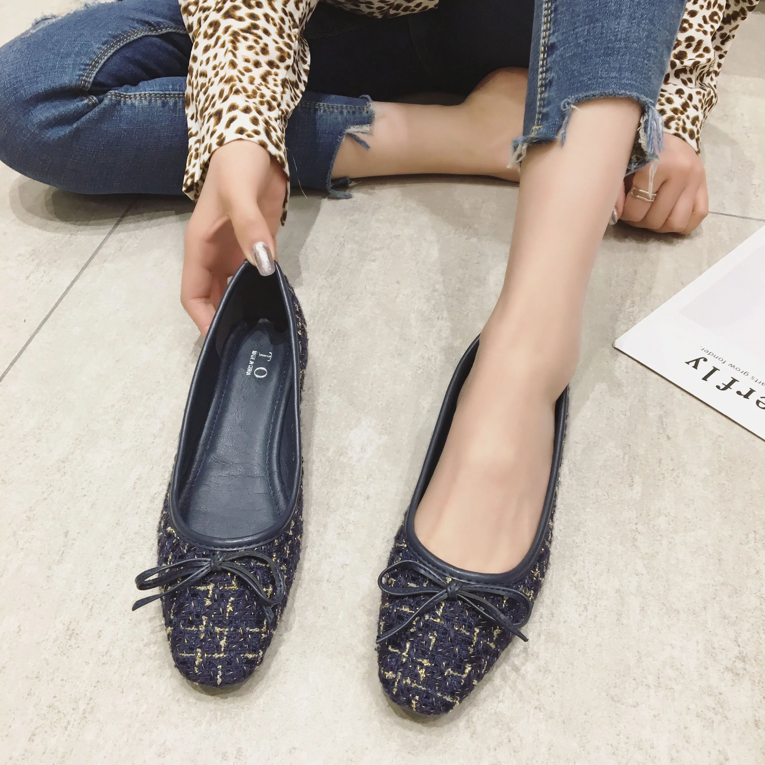 Женские туфли на высоком каблуке синие туфли-лодочки разных цветов для весны и