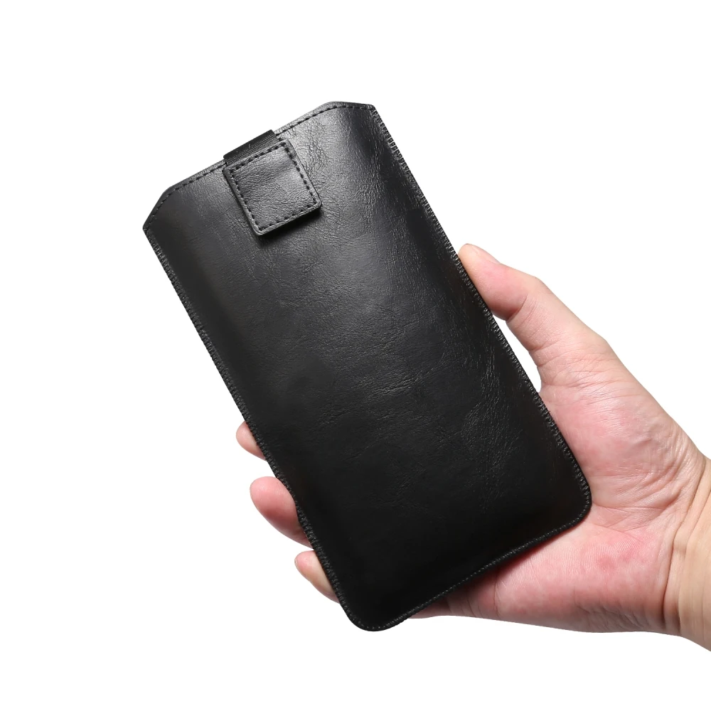 

sumkeymi Universal PU Leather Case Mobile Phone Belt Pouch for iPhone 12 mini 11 Samsung s21 s20 Huawei P40 P20 lite Honor 10