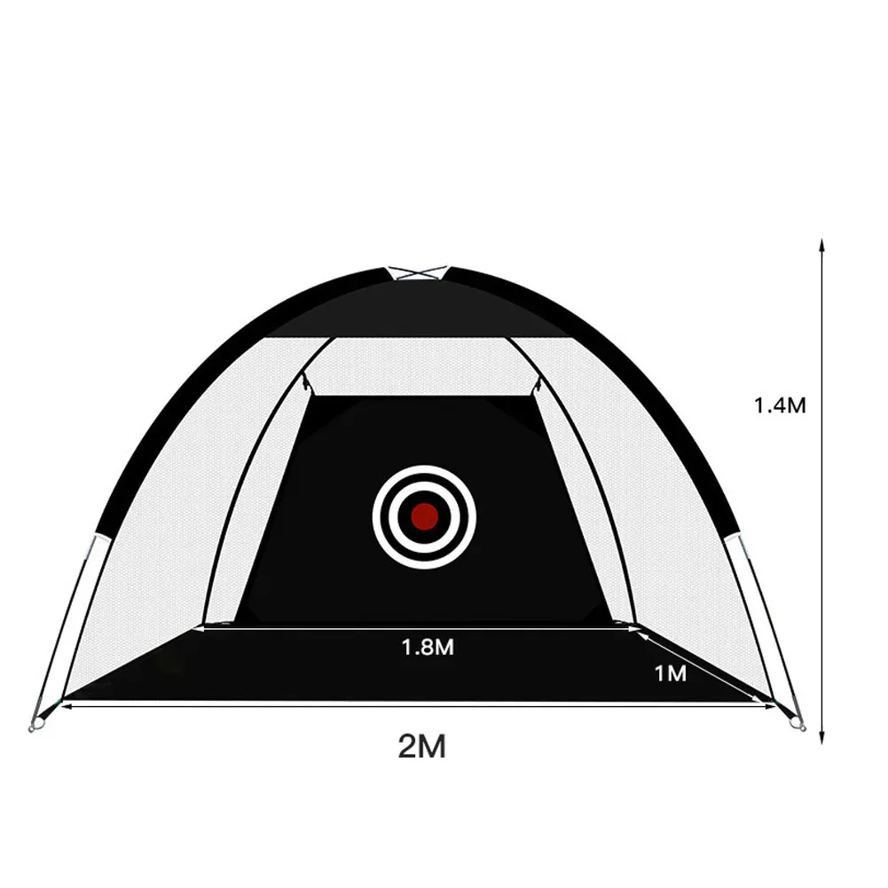 Online Kapalı 1m/2m Golf Pratik Net çadır Golf Isabet Kafes Bahçe Otlak Uygulama çadırı Golf Eğitim Ekipmanları örgü Açık