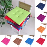 solid color chair cushion comfortable seat pad removable cushions cold polyester chair pad 4040cm high quality home supplies