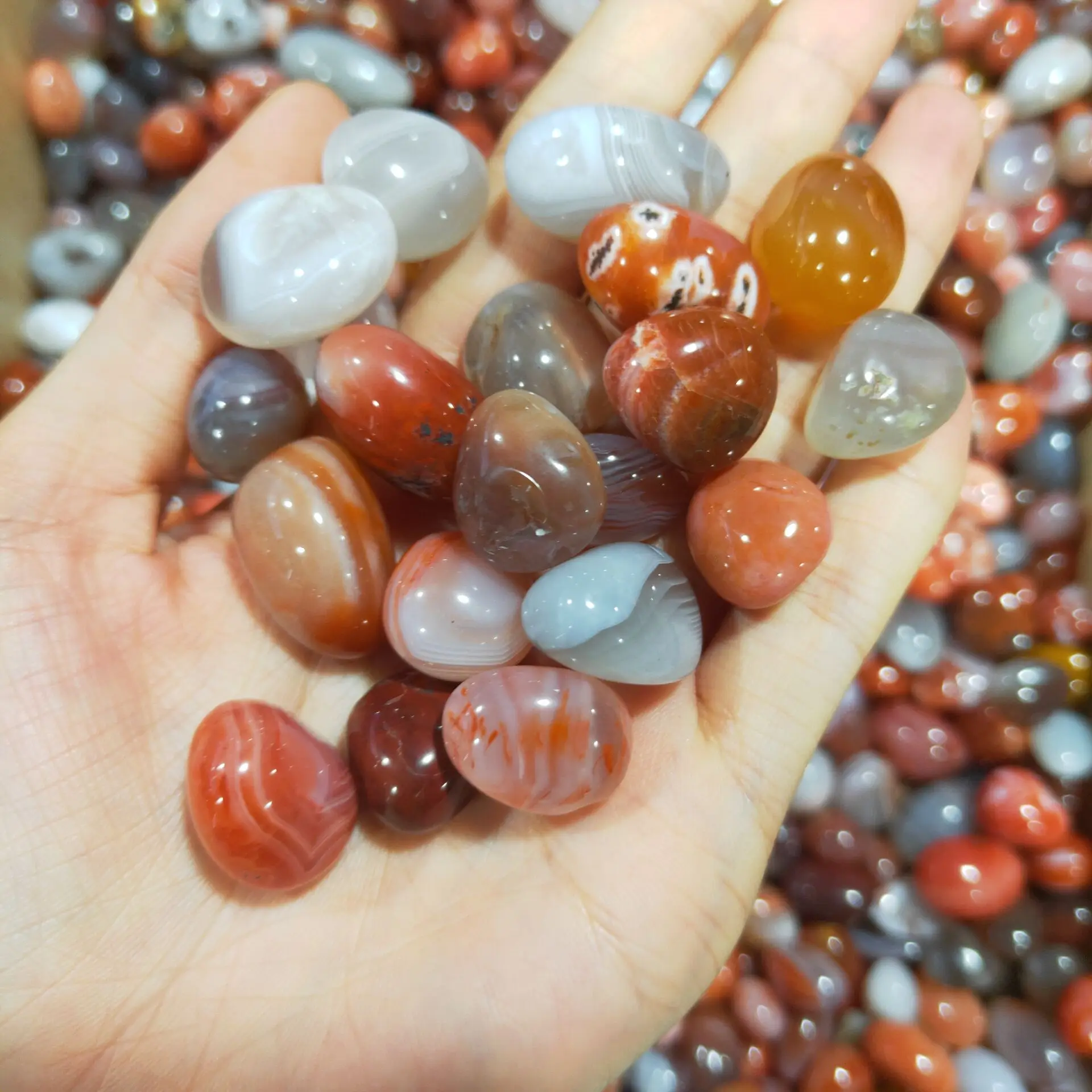 Натуральные красные сердолические лечебные камни для посадки аквариума | Дом и