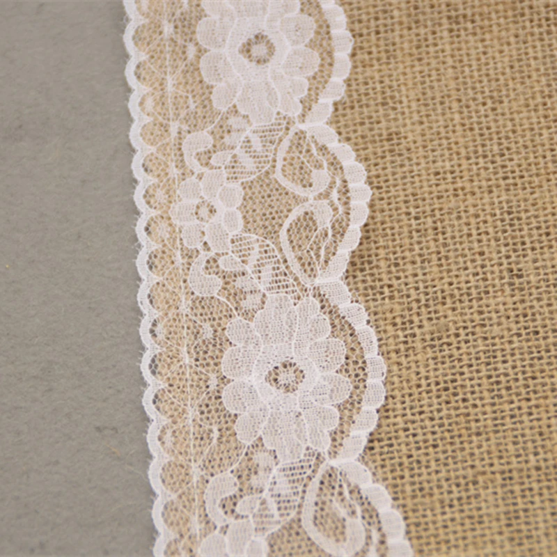 Винтажная льняная скатерть в стиле ретро из джута для праздников и вечеринок