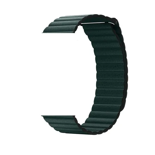 Forest Green Регулируемый магнитный ремешок из натуральной кожи для apple watch 4, 1, 2, 3, 42 мм, 38 мм, ремешок, застежка на браслет, петля для iwatch 4 - Band Color: Forest Green